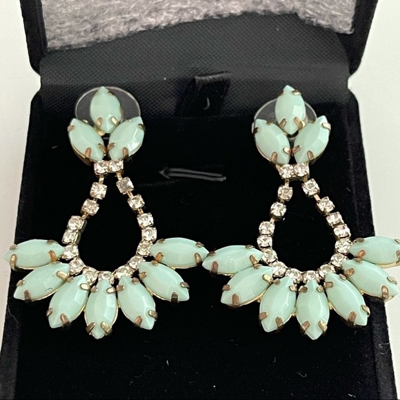 Turquoise Boho Wanderlust Beaded Teardrop Earrings - Picture 2 of 6